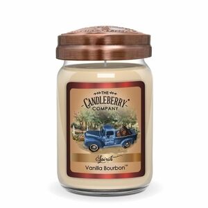 Candleberry Vanilla Bourbon Jar Candle SPIRITS large Jar New